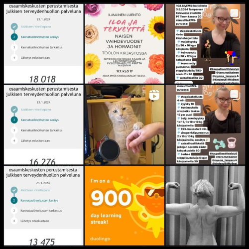 Nainen treenaamassa MyEMS studiolla